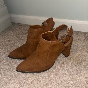Brown Suede Women's Ankle Boots